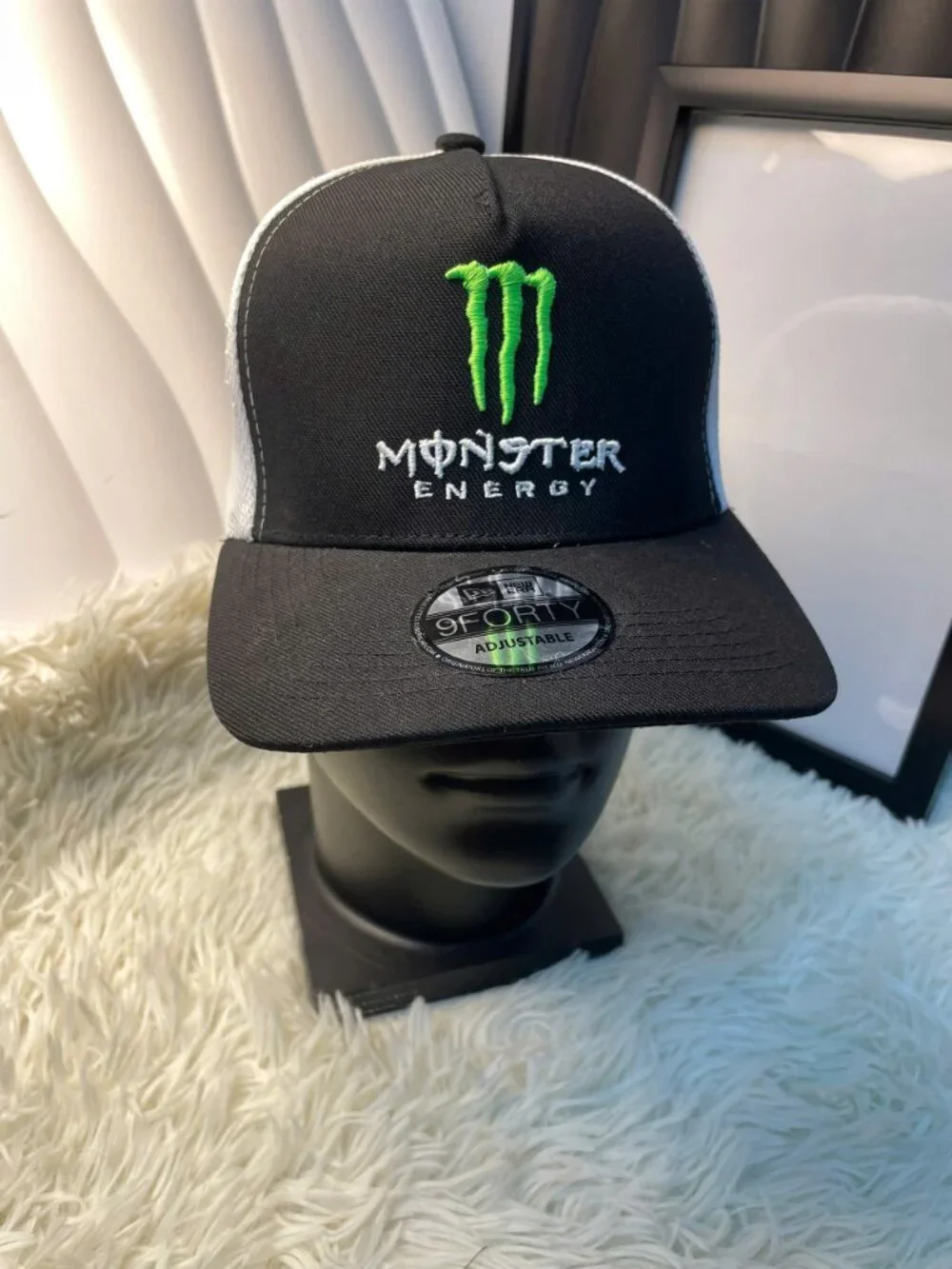 Monster Energy Logo Embroidered 9Forty New Era Cap